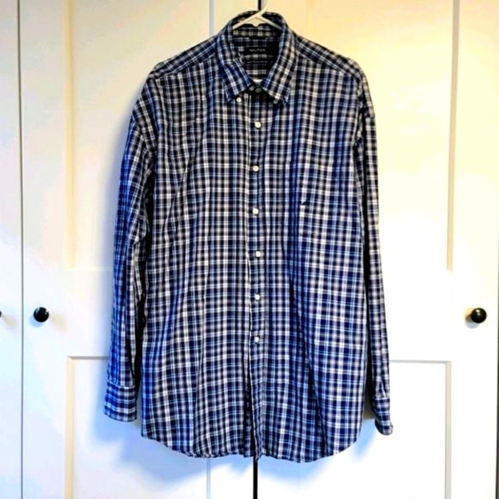 🖤 Nautica 80's two-ply cotton long sleeve shirt